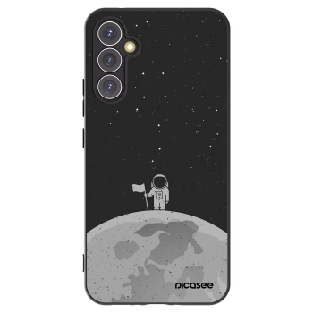 Picasee Samsung Galaxy A34 5G A346B Hülle - Schwarzes Silikon - Astronaut
