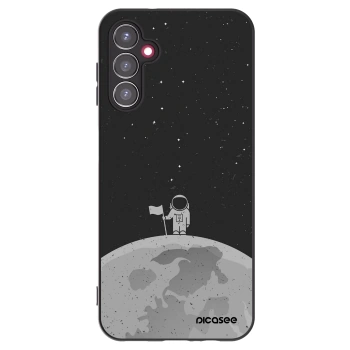 Picasee Samsung Galaxy A14 5G A146P Hülle - Schwarzes Silikon - Astronaut