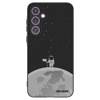 Picasee Samsung Galaxy A35 5G A356B Hülle - Schwarzes Silikon - Astronaut