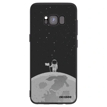 Picasee Samsung Galaxy S8 G950F Hülle - Schwarzes Silikon - Astronaut
