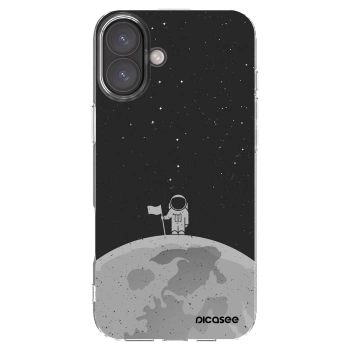 Picasee Apple iPhone 16 Plus Hülle - Transparentes Silikon - Astronaut