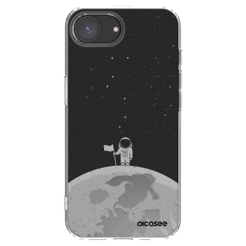 Picasee Apple iPhone 16e Hülle - Transparentes Silikon - Astronaut