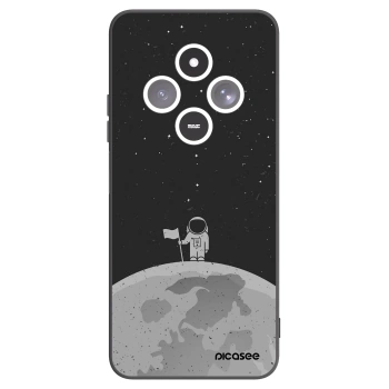Picasee Xiaomi Redmi 14C Hülle - Schwarzes Silikon - Astronaut