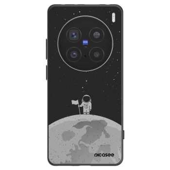 Picasee Vivo X200 Pro Hülle - Schwarzes Silikon - Astronaut