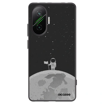 Picasee Xiaomi Poco F7 Pro 5G Hülle - Schwarzes Silikon - Astronaut