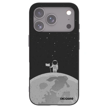 Picasee Apple iPhone 17 Pro Hülle - Schwarzes Silikon - Astronaut
