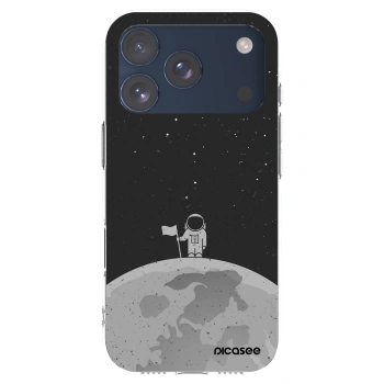 Picasee Apple iPhone 17 Pro Hülle - Transparentes Silikon - Astronaut