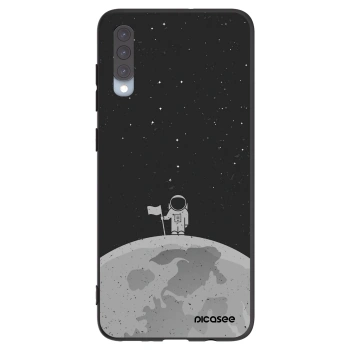 Picasee Samsung Galaxy A70 A705F Hülle - Schwarzes Silikon - Astronaut
