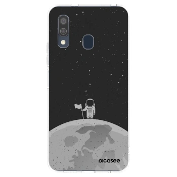 Picasee Samsung Galaxy A40 A405F Hülle - Transparentes Silikon - Astronaut