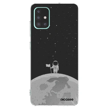 Picasee Samsung Galaxy A51 A515F Hülle - Transparentes Silikon - Astronaut