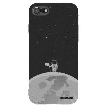 Picasee Apple iPhone SE 2020 Hülle - Transparentes Silikon - Astronaut