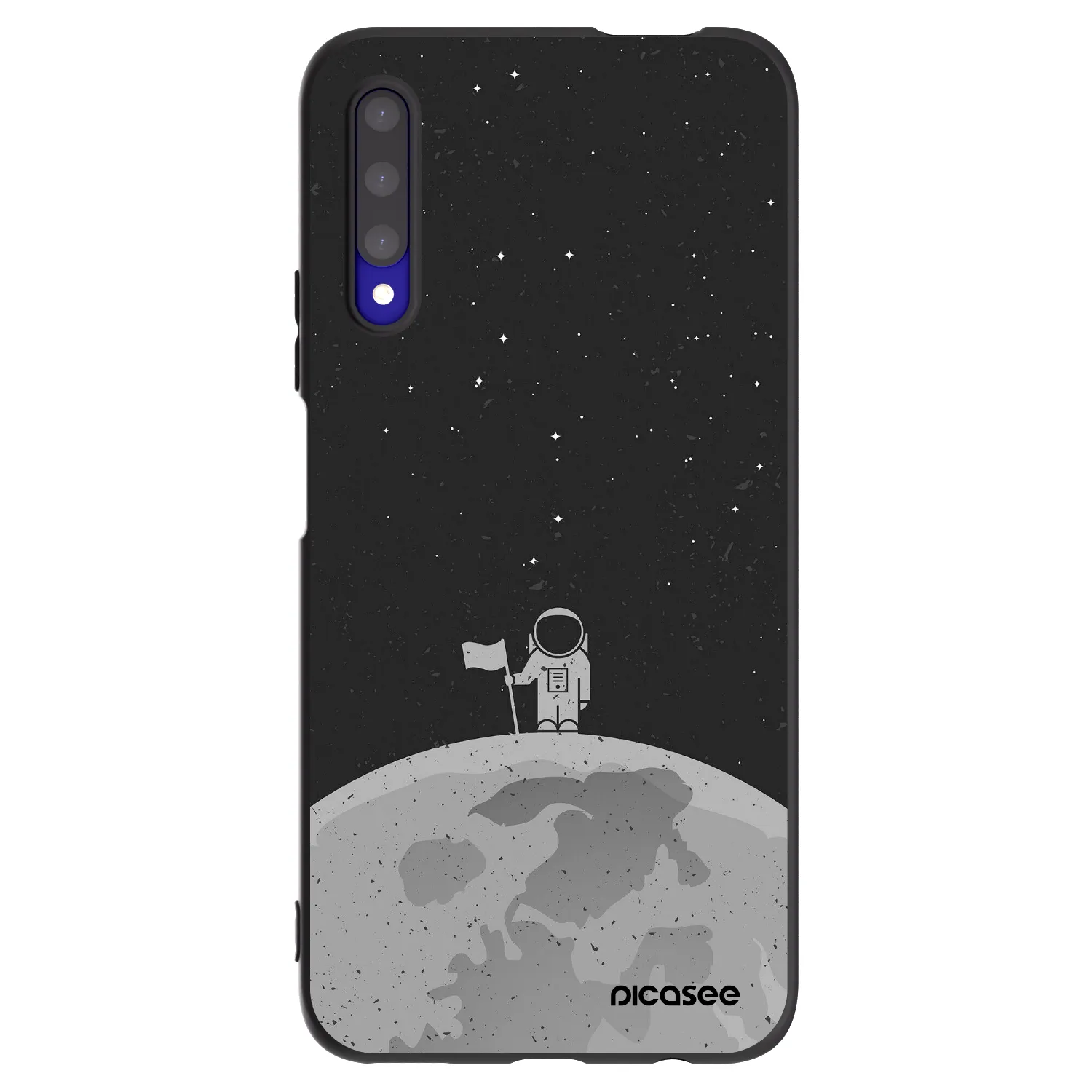 Picasee Honor 9X Pro Hülle - Schwarzes Silikon - Astronaut