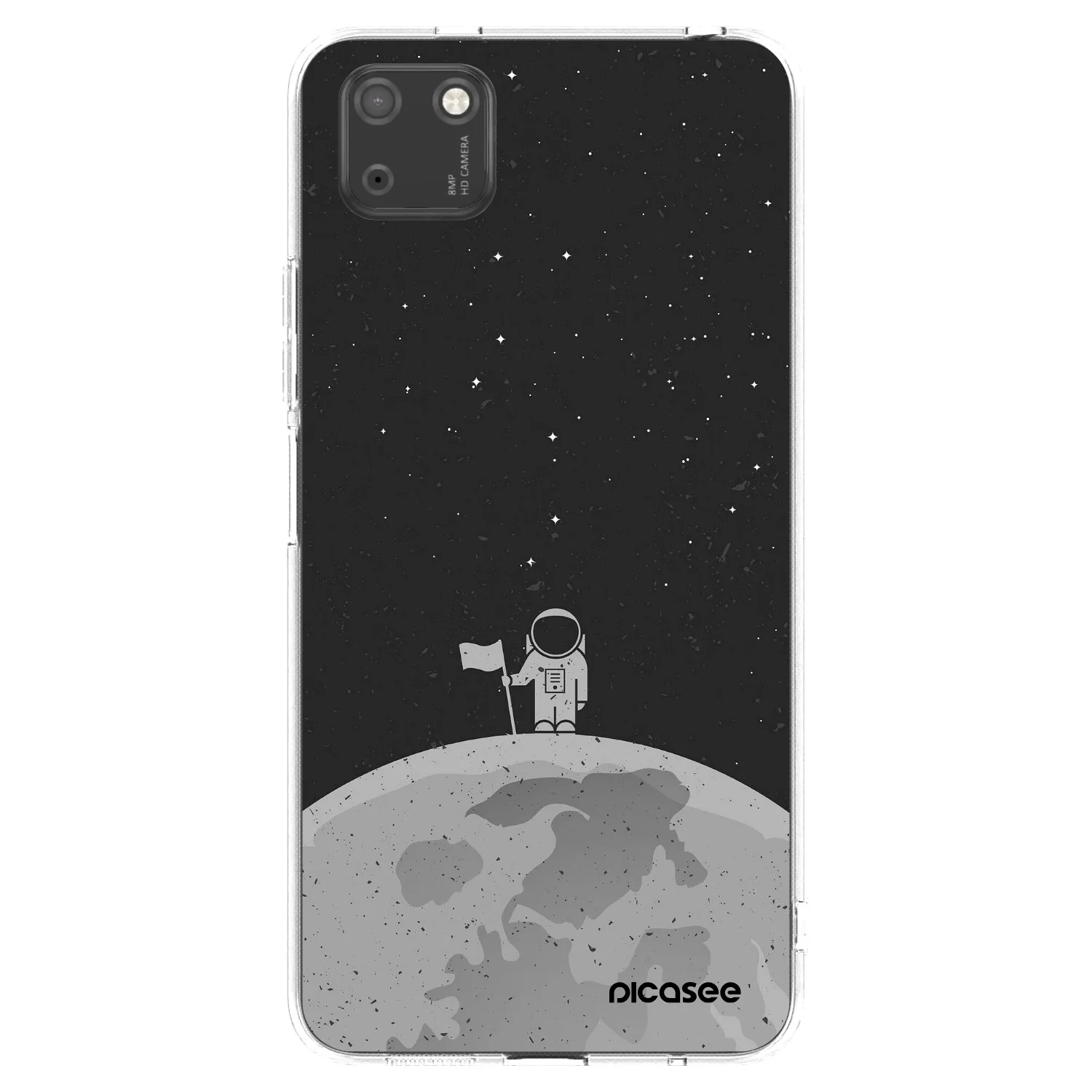 Picasee Huawei Y5P Hülle - Transparentes Silikon - Astronaut