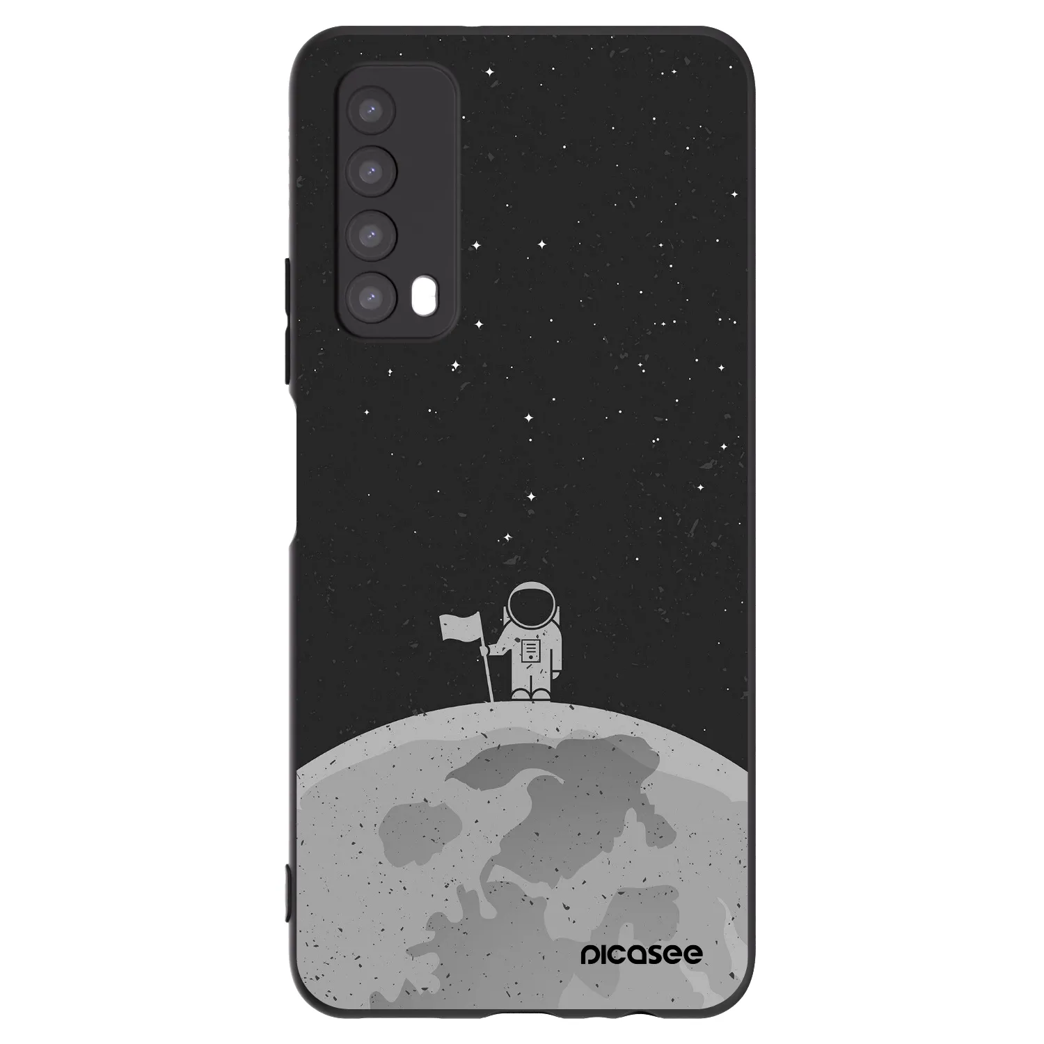 Picasee Huawei P Smart 2021 Hülle - Schwarzes Silikon - Astronaut