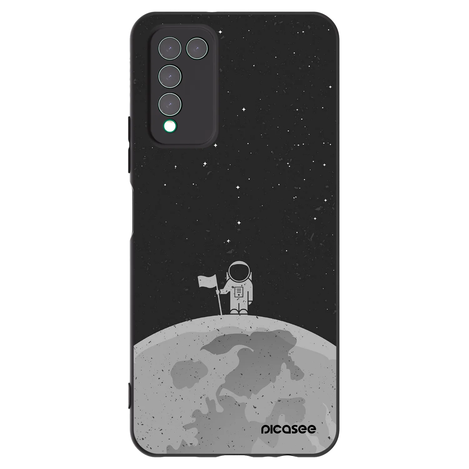 Picasee Honor 10X Lite Hülle - Schwarzes Silikon - Astronaut