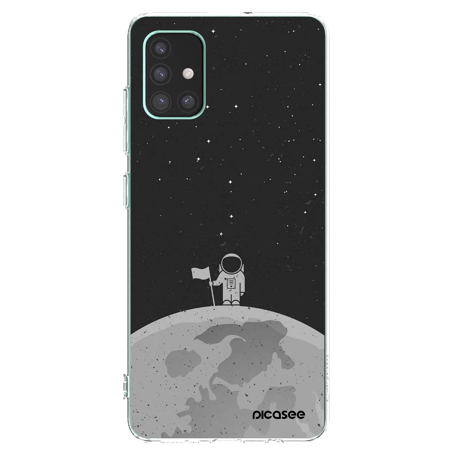 Picasee Samsung Galaxy M51 M515F Hülle - Transparentes Silikon - Astronaut