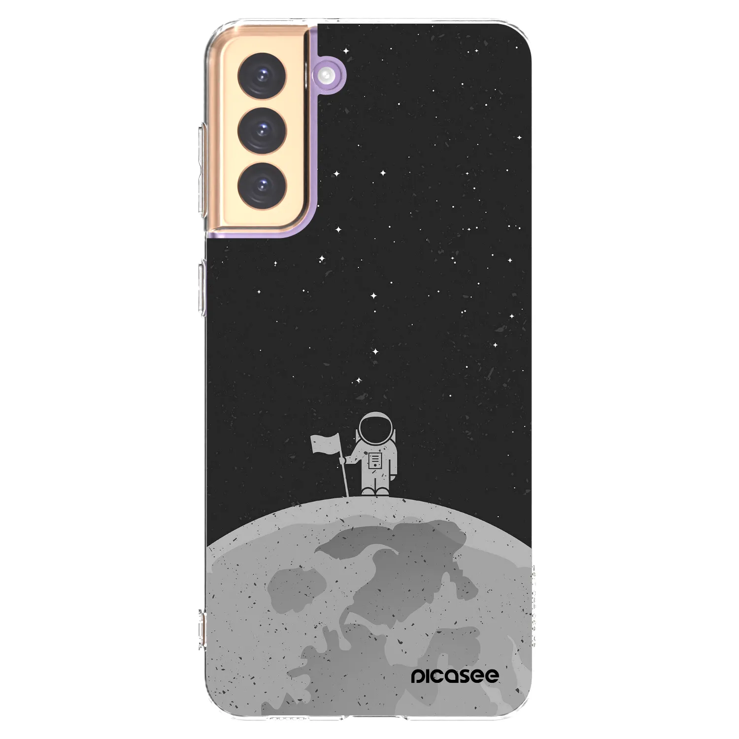 Picasee Samsung Galaxy S21+ 5G G996F Hülle - Transparentes Silikon - Astronaut