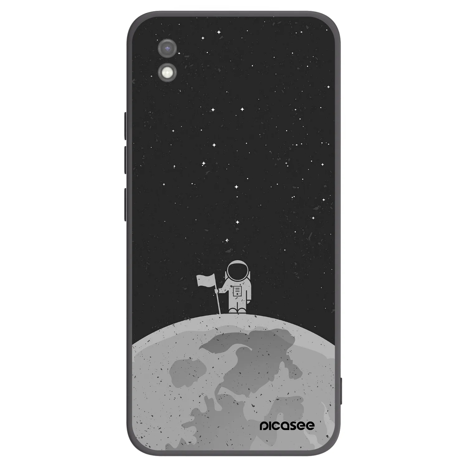 Picasee Xiaomi Redmi 9AT Hülle - Schwarzes Silikon - Astronaut