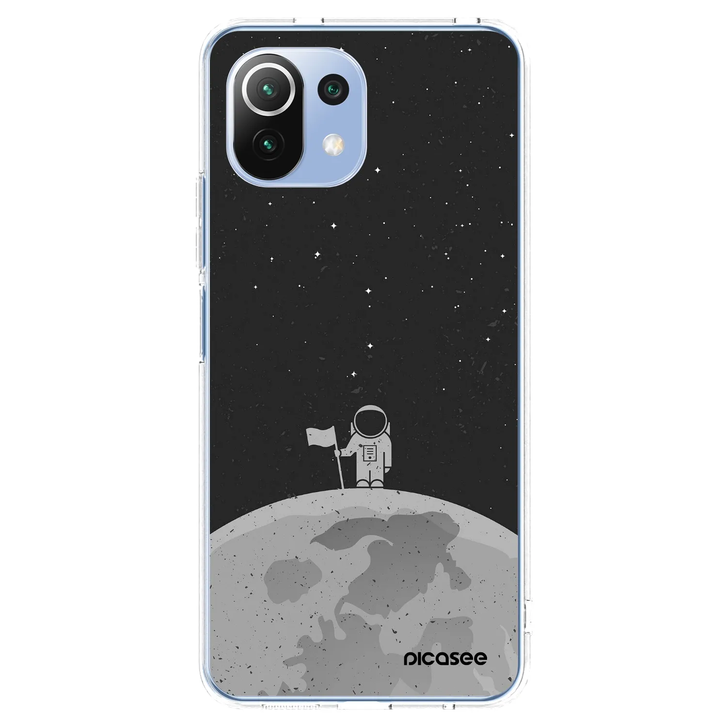 Picasee Xiaomi Mi 11 Lite Hülle - Transparentes Silikon - Astronaut