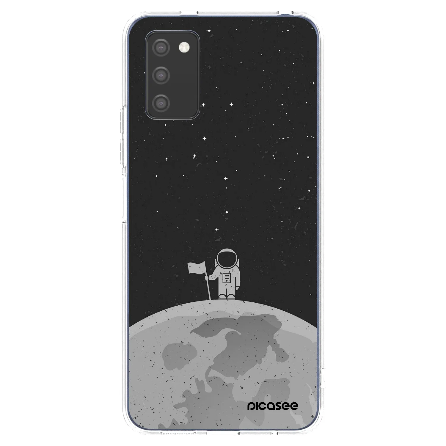 Picasee Samsung Galaxy A02s A025G Hülle - Transparentes Silikon - Astronaut