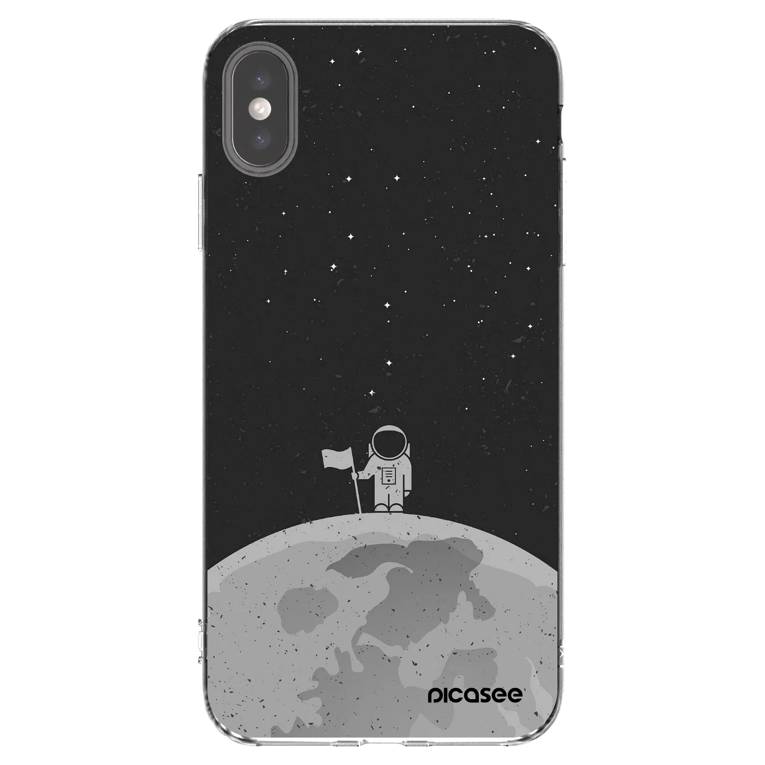 Picasee Apple iPhone XS Max Hülle - Transparentes Silikon - Astronaut