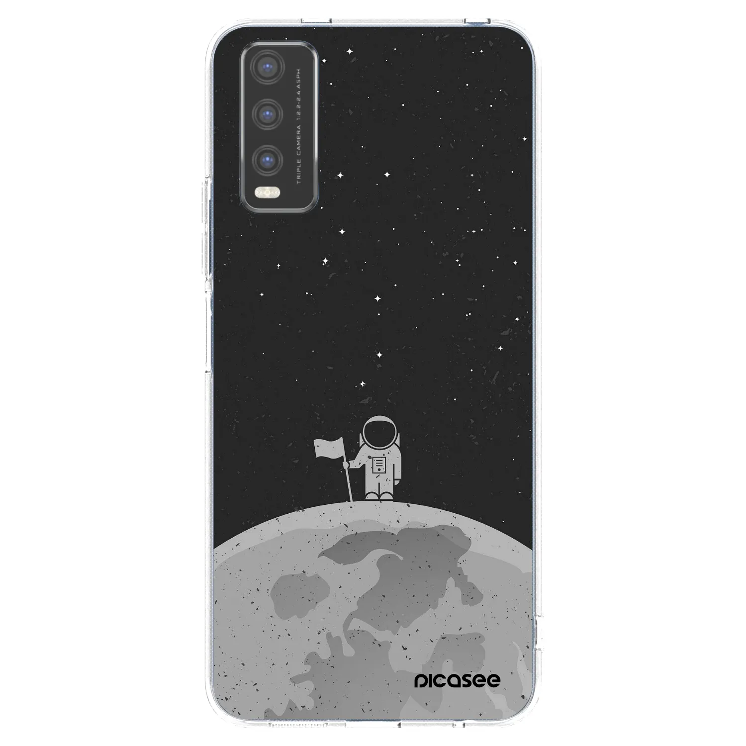 Picasee Vivo Y20s Hülle - Transparentes Silikon - Astronaut