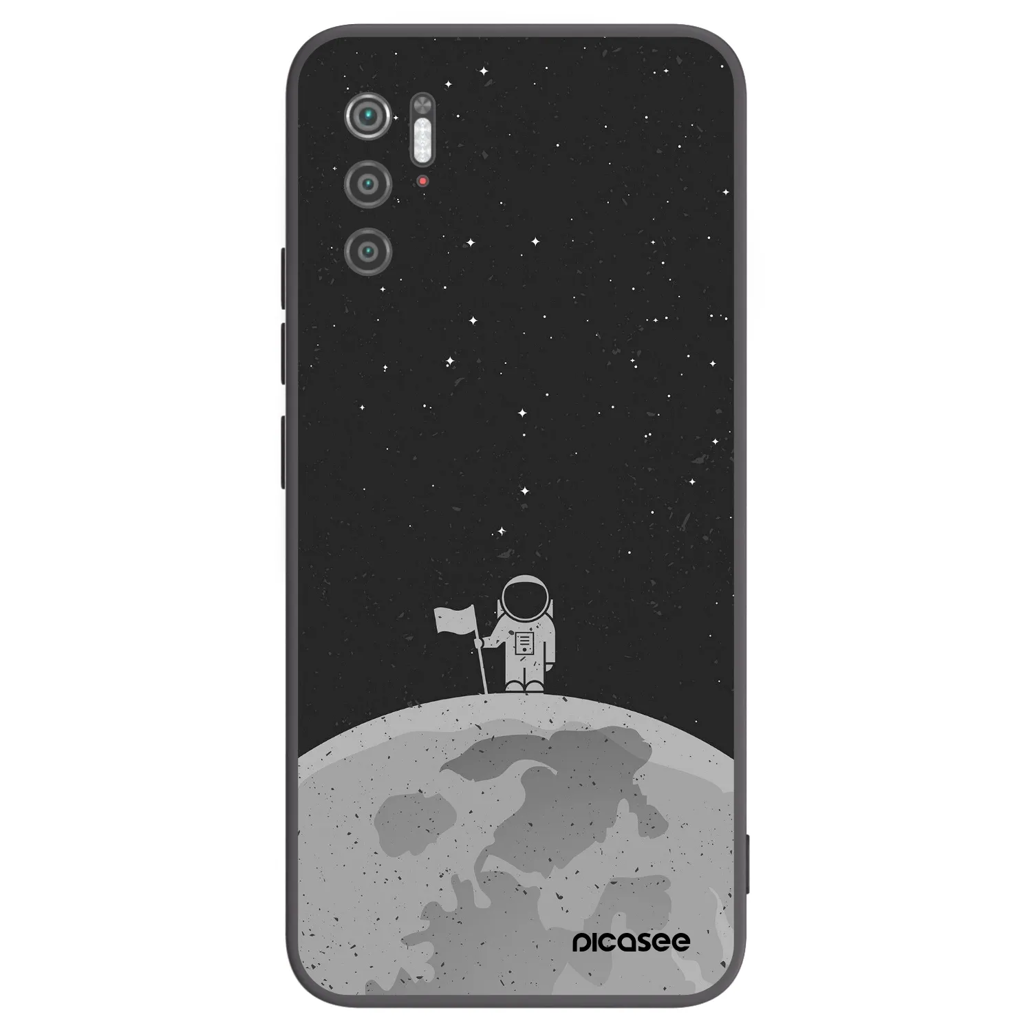 Picasee Xiaomi Poco M3 Pro 5G Hülle - Schwarzes Silikon - Astronaut