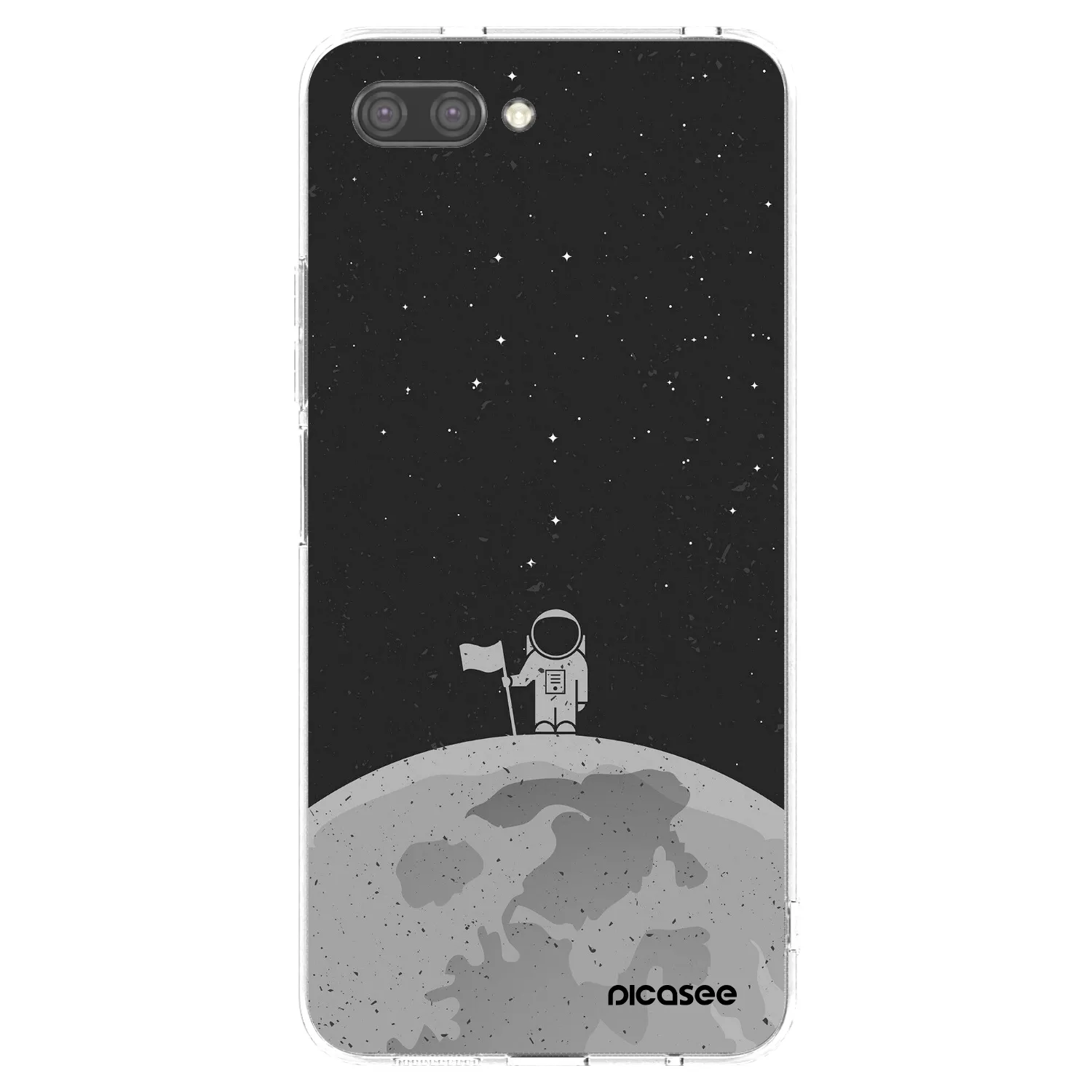 Picasee Honor 10 Hülle - Transparentes Silikon - Astronaut