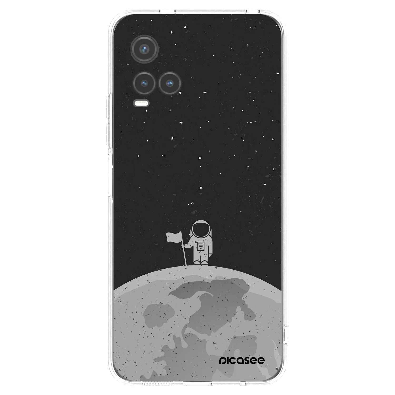Picasee Vivo Y33s Hülle - Transparentes Silikon - Astronaut