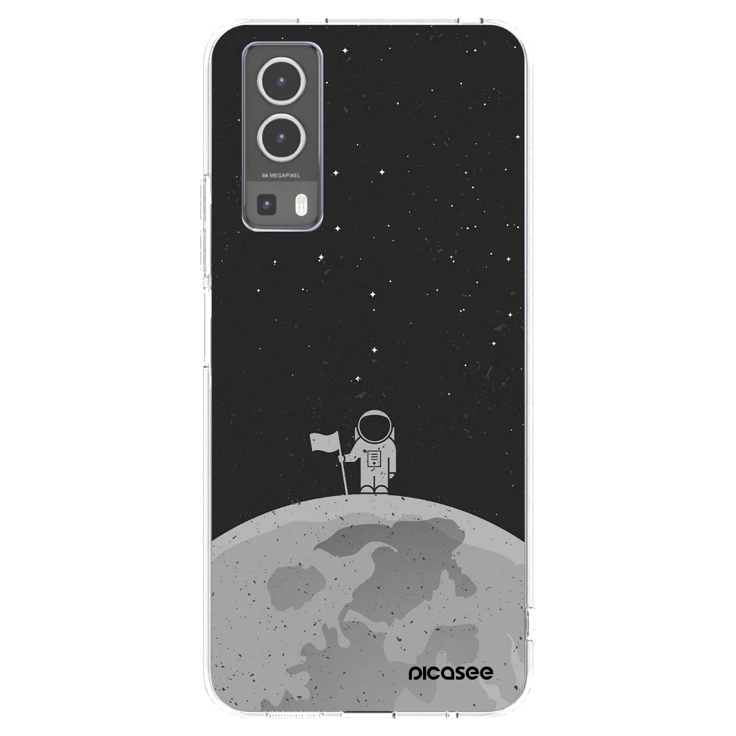 Picasee Vivo Y72 5G Hülle - Transparentes Silikon - Astronaut