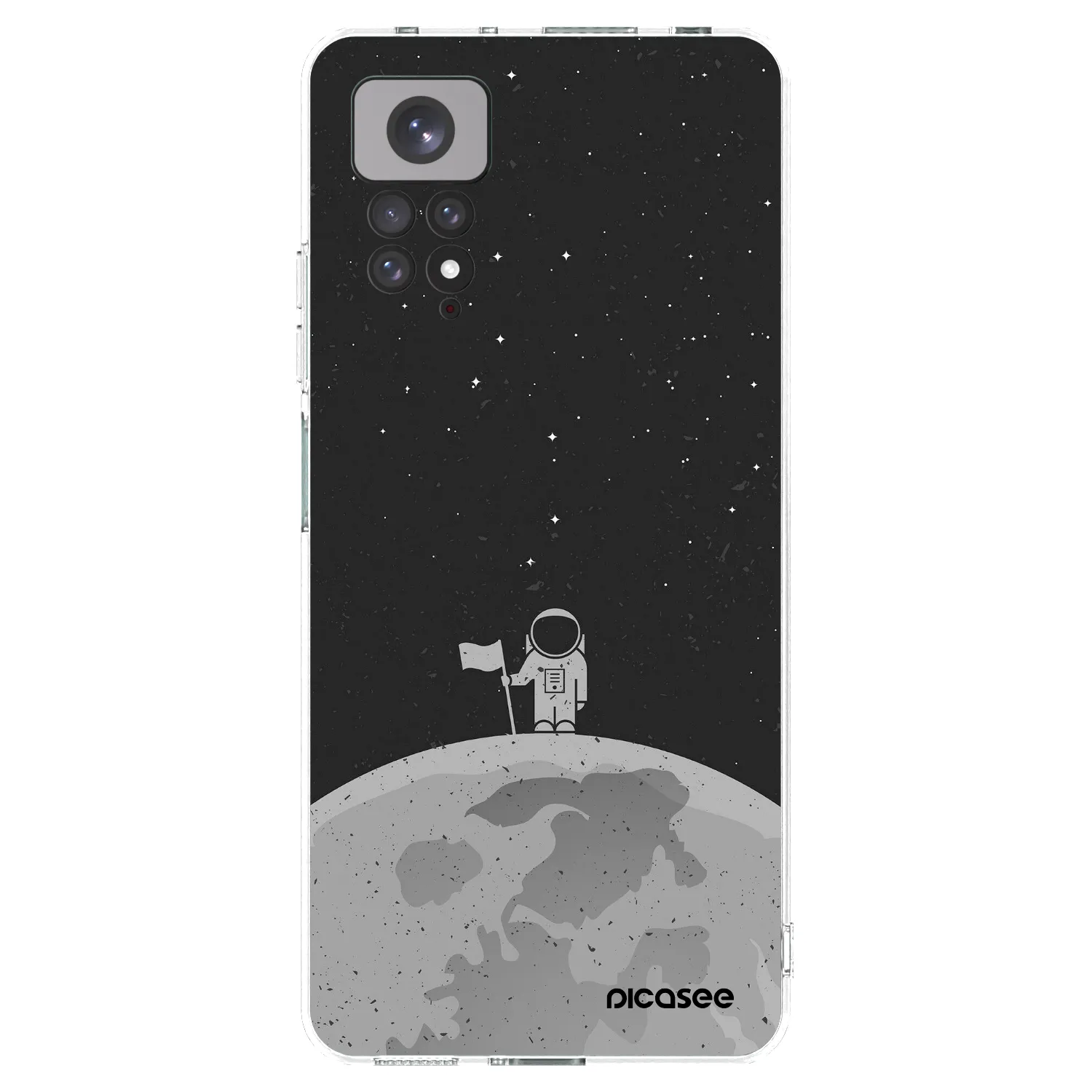 Picasee Xiaomi Redmi Note 11 Hülle - Transparentes Silikon - Astronaut
