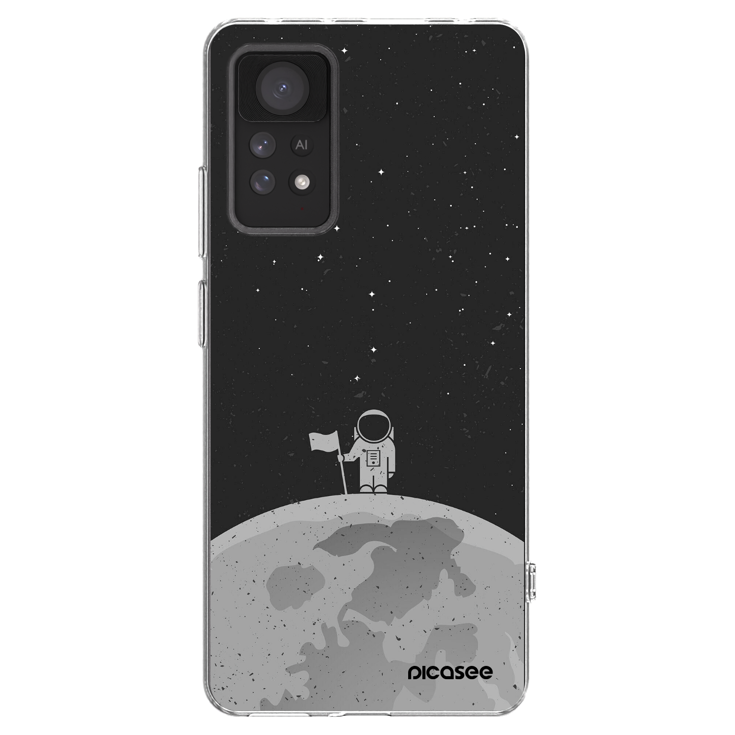 Picasee Xiaomi Redmi Note 11 Pro Hülle - Transparentes Silikon - Astronaut