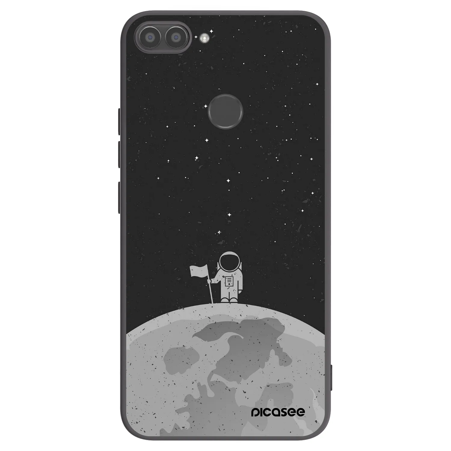 Picasee Huawei P Smart Hülle - Schwarzes Silikon - Astronaut