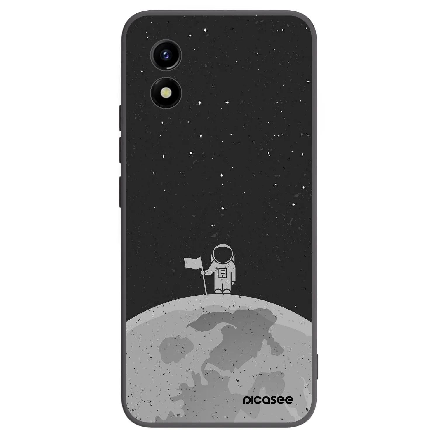 Picasee Vivo Y01 Hülle - Schwarzes Silikon - Astronaut