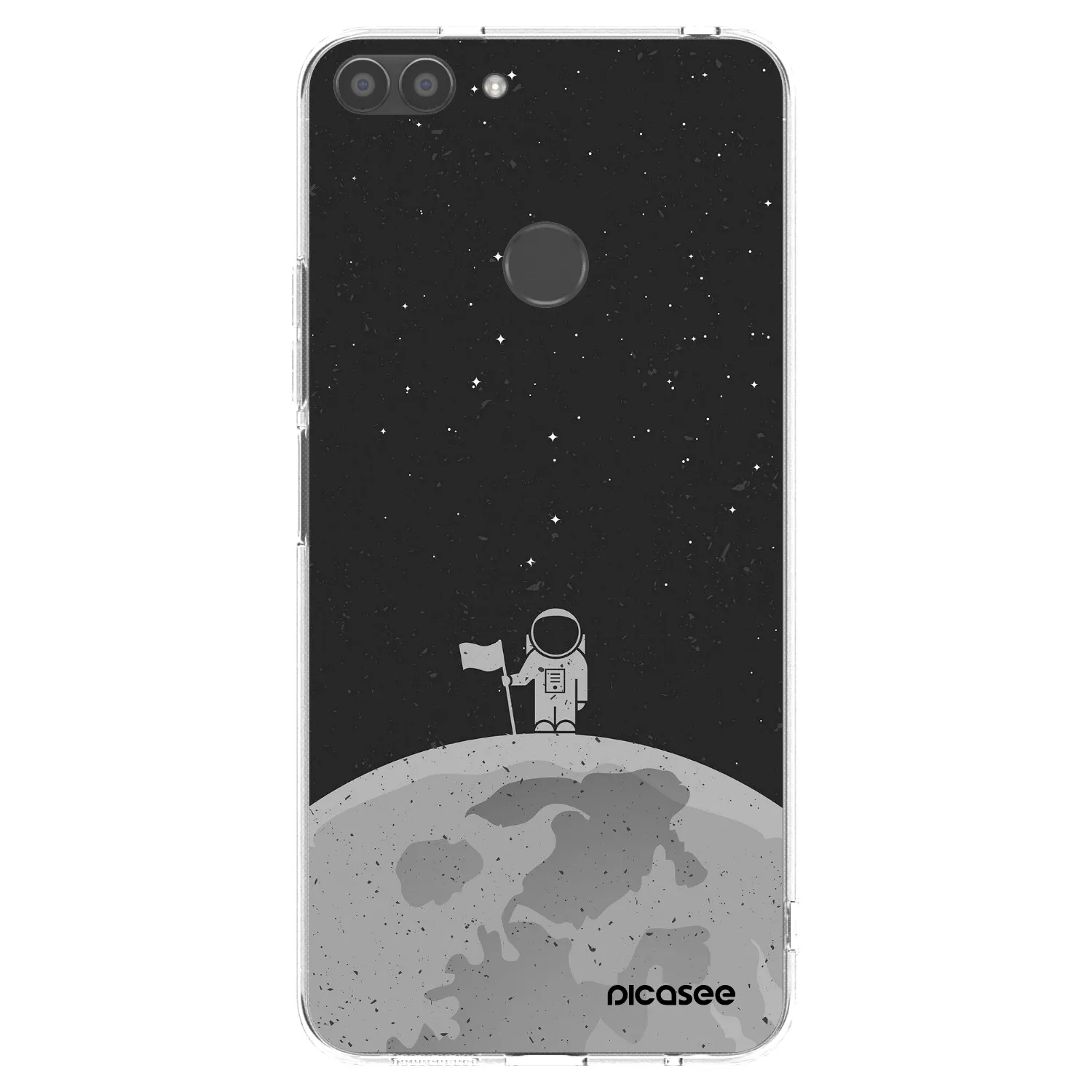 Picasee Huawei P Smart Hülle - Transparentes Silikon - Astronaut