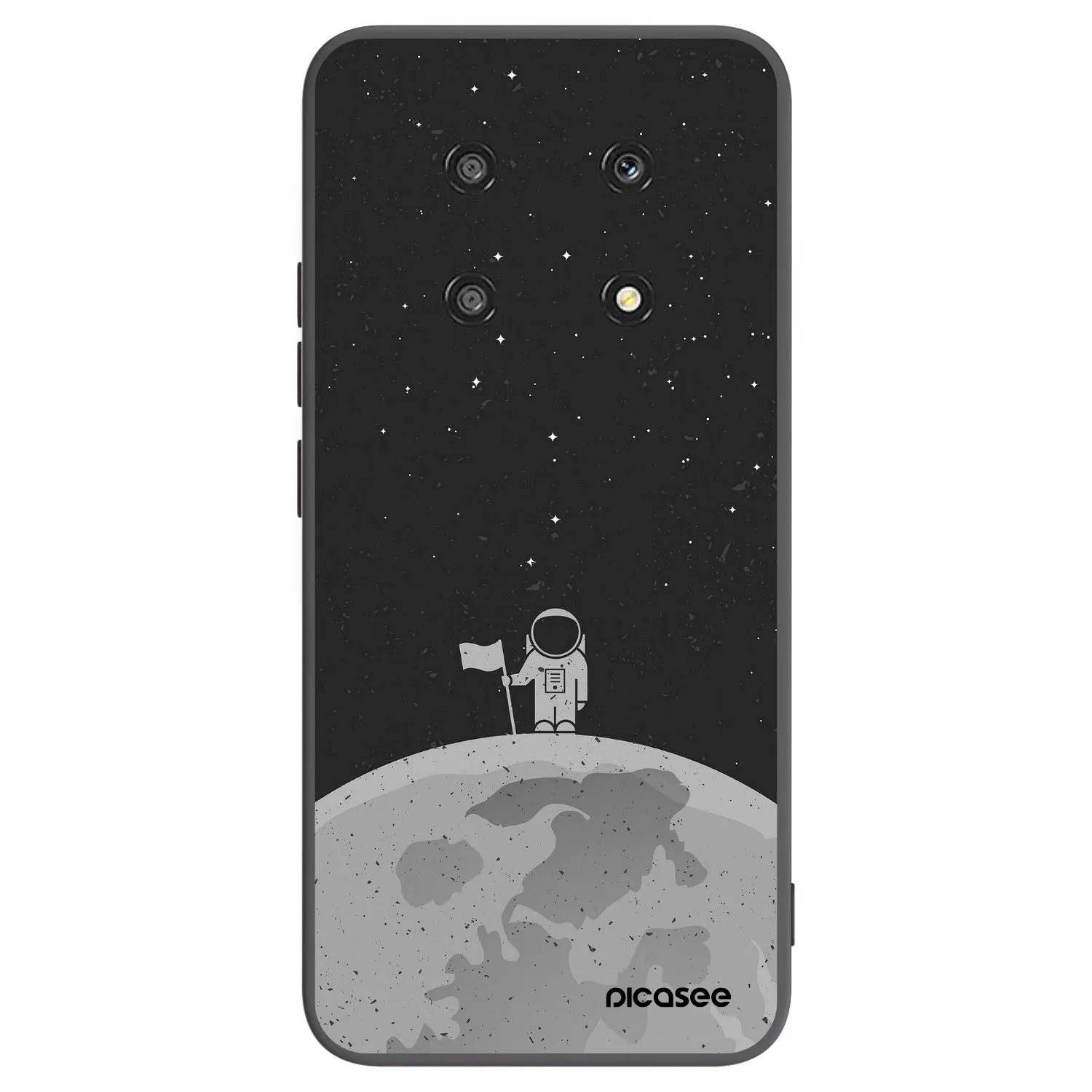 Picasee Honor Magic4 Lite 5G Hülle - Schwarzes Silikon - Astronaut
