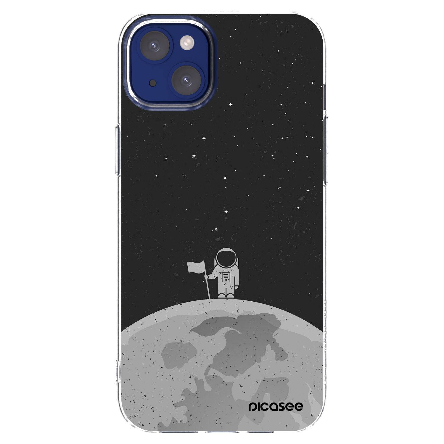 Picasee Apple iPhone 14 Plus Hülle - Transparentes Silikon - Astronaut
