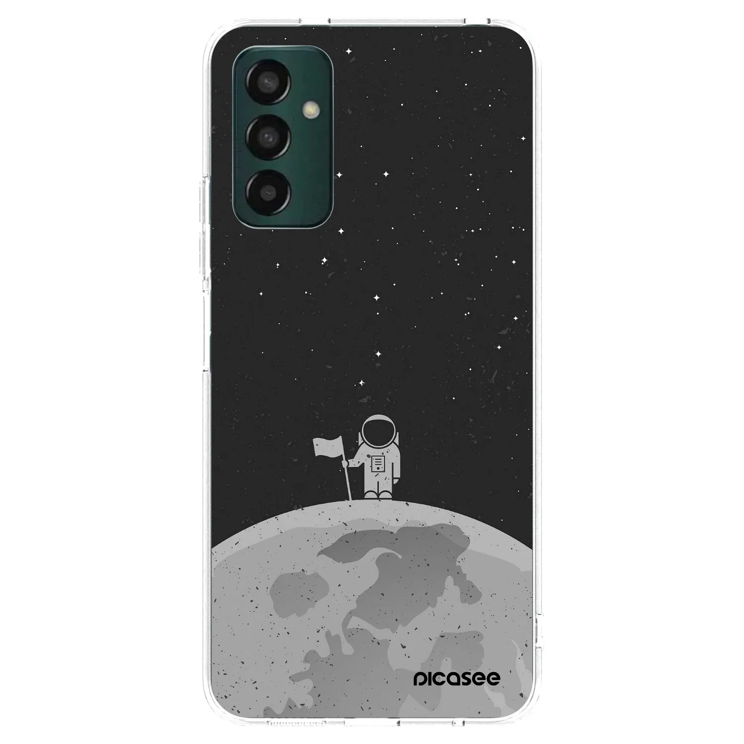 Picasee Samsung Galaxy M13 M135F Hülle - Transparentes Silikon - Astronaut