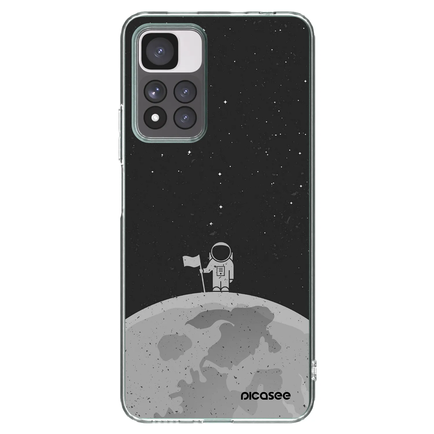 Picasee Xiaomi Redmi Note 11 Pro+ 5G Hülle - Transparentes Silikon - Astronaut