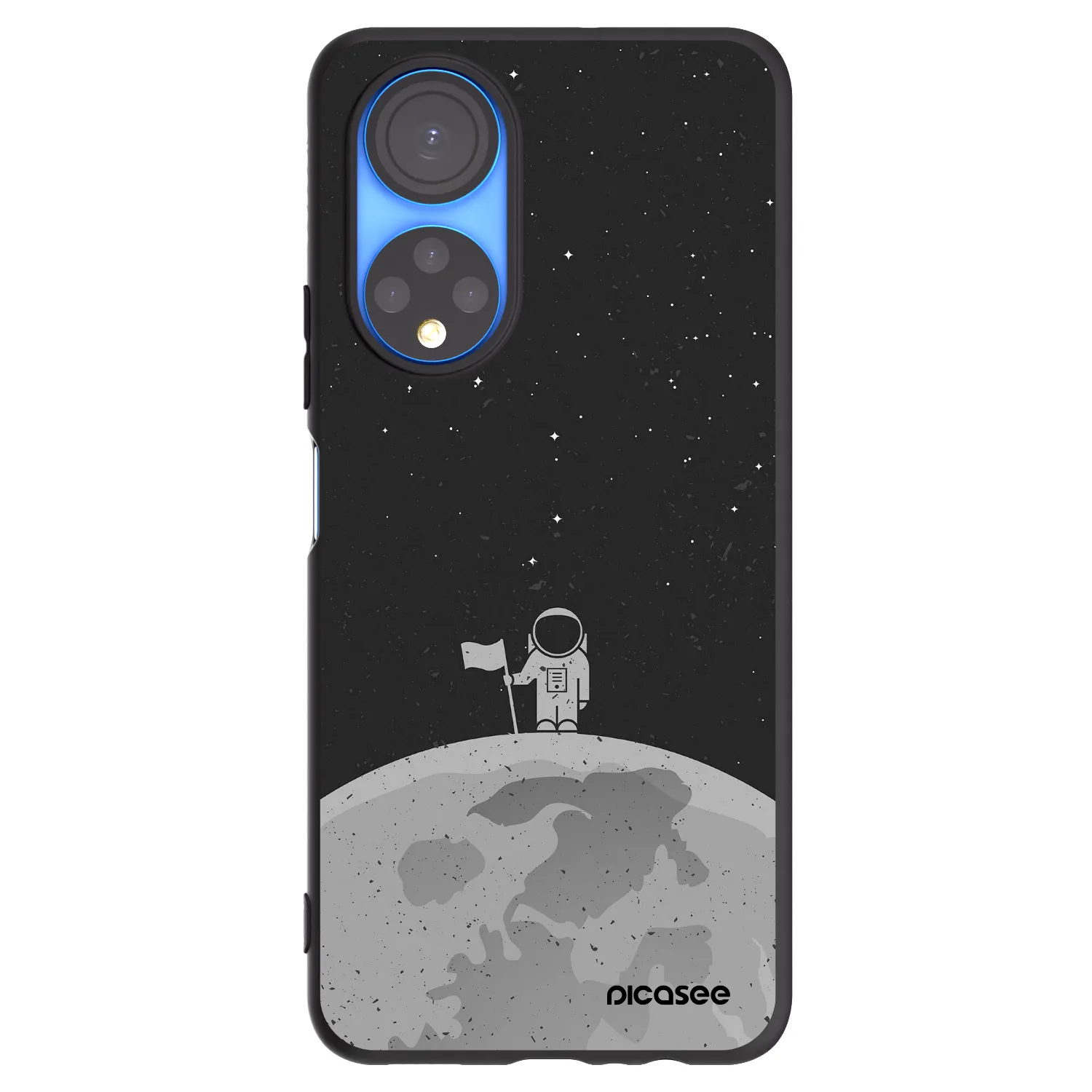 Picasee Honor X7 Hülle - Schwarzes Silikon - Astronaut