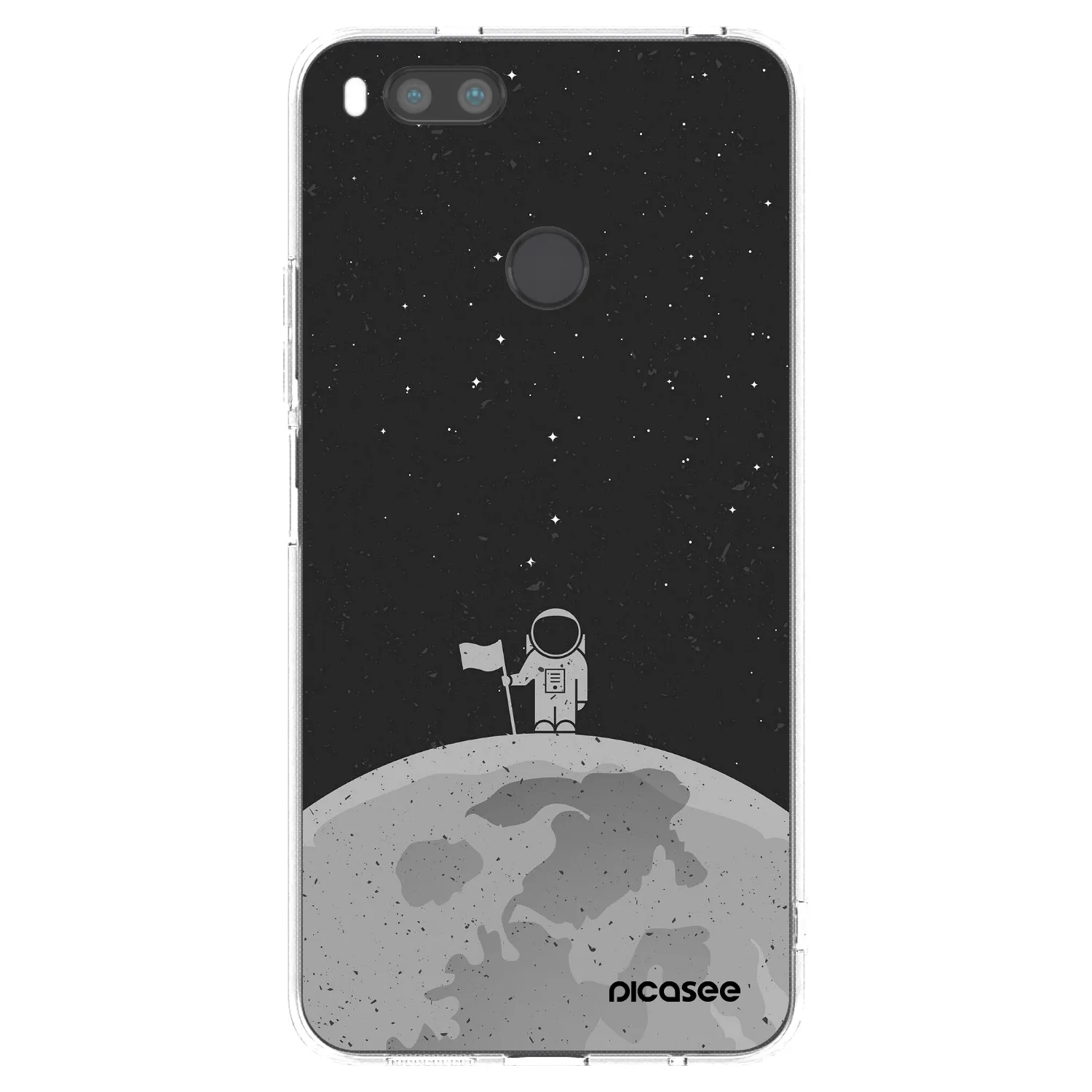 Picasee Xiaomi Redmi A1 Hülle - Transparentes Silikon - Astronaut