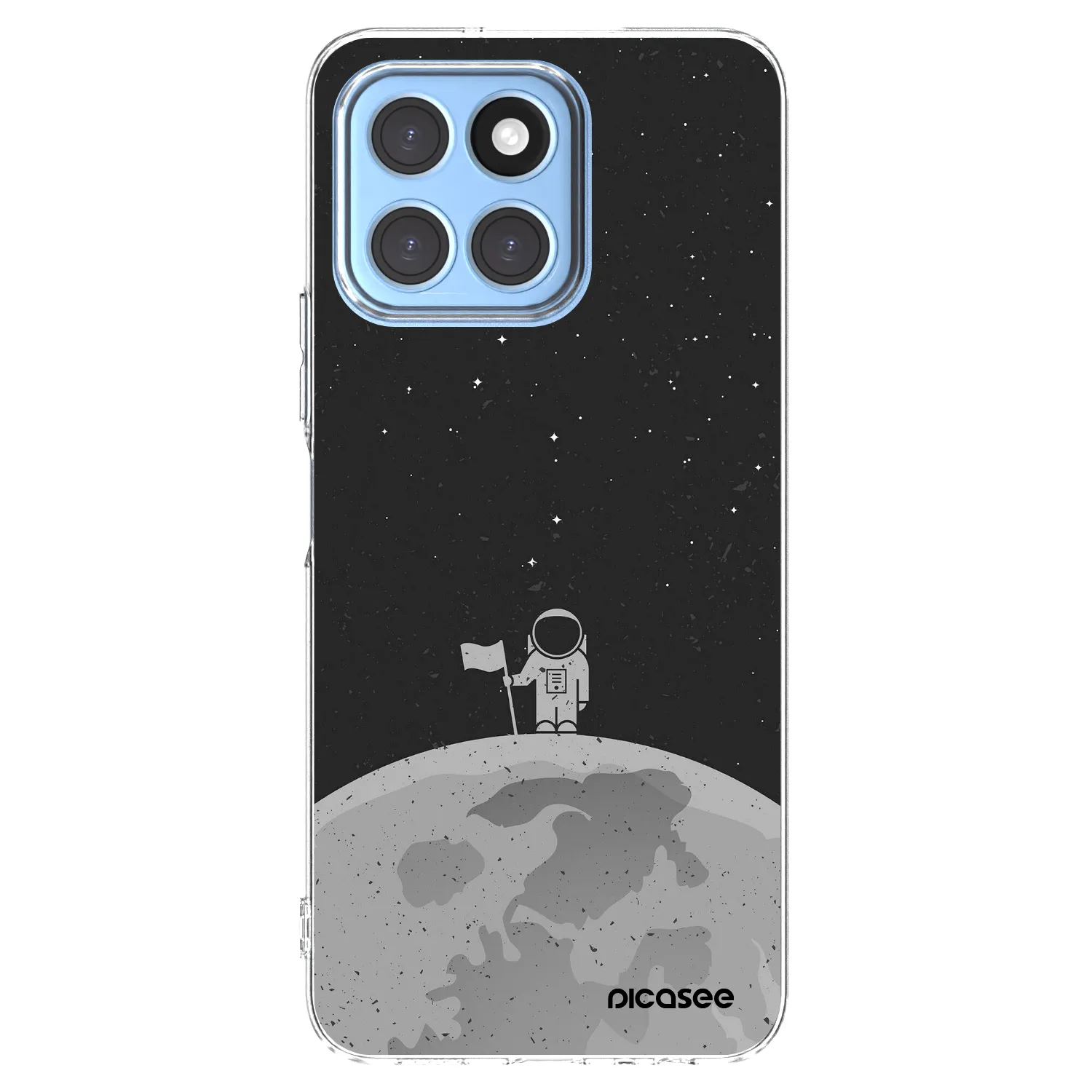 Picasee Honor X8 5G Hülle - Transparentes Silikon - Astronaut