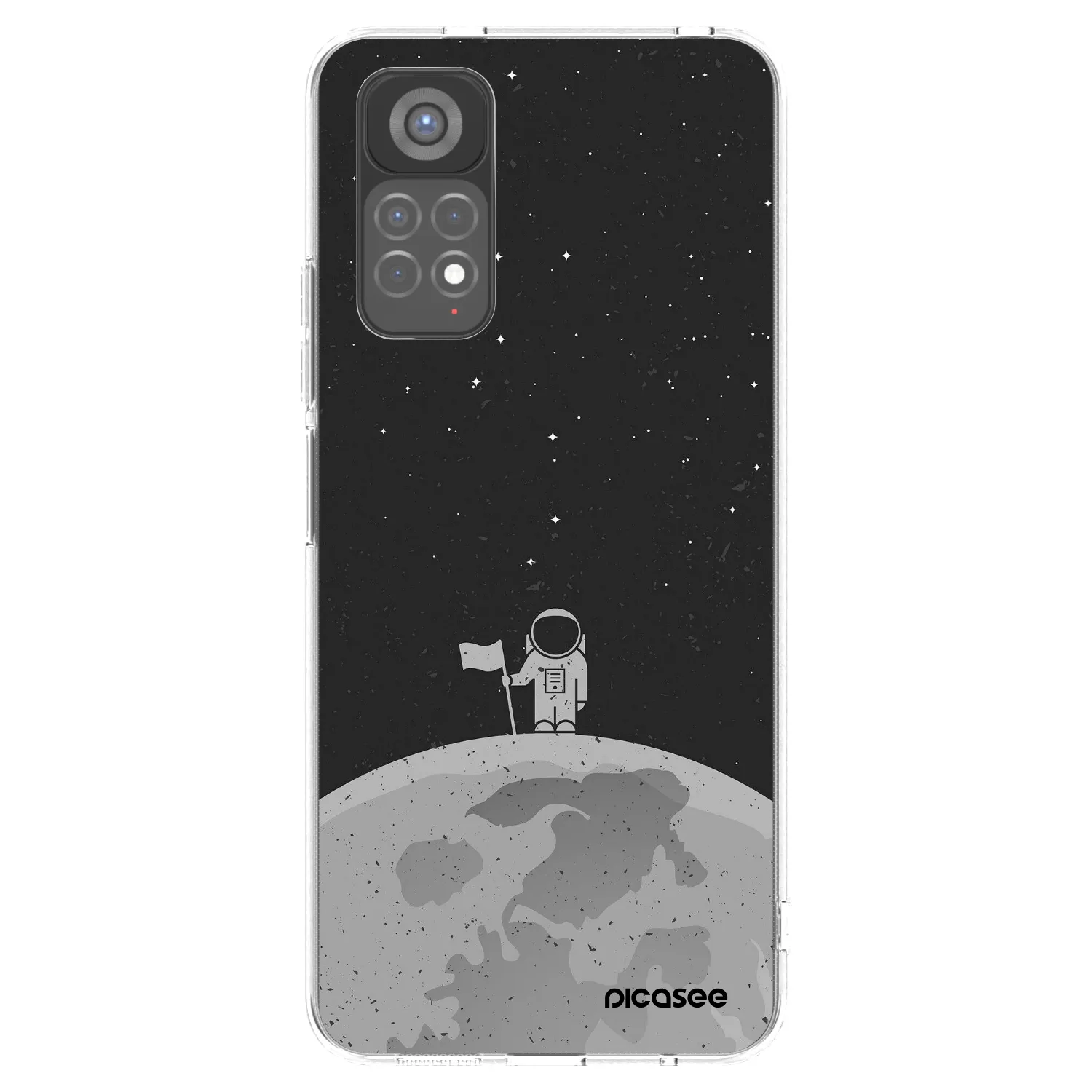 Picasee Xiaomi Redmi Note 11S 5G Hülle - Transparentes Silikon - Astronaut