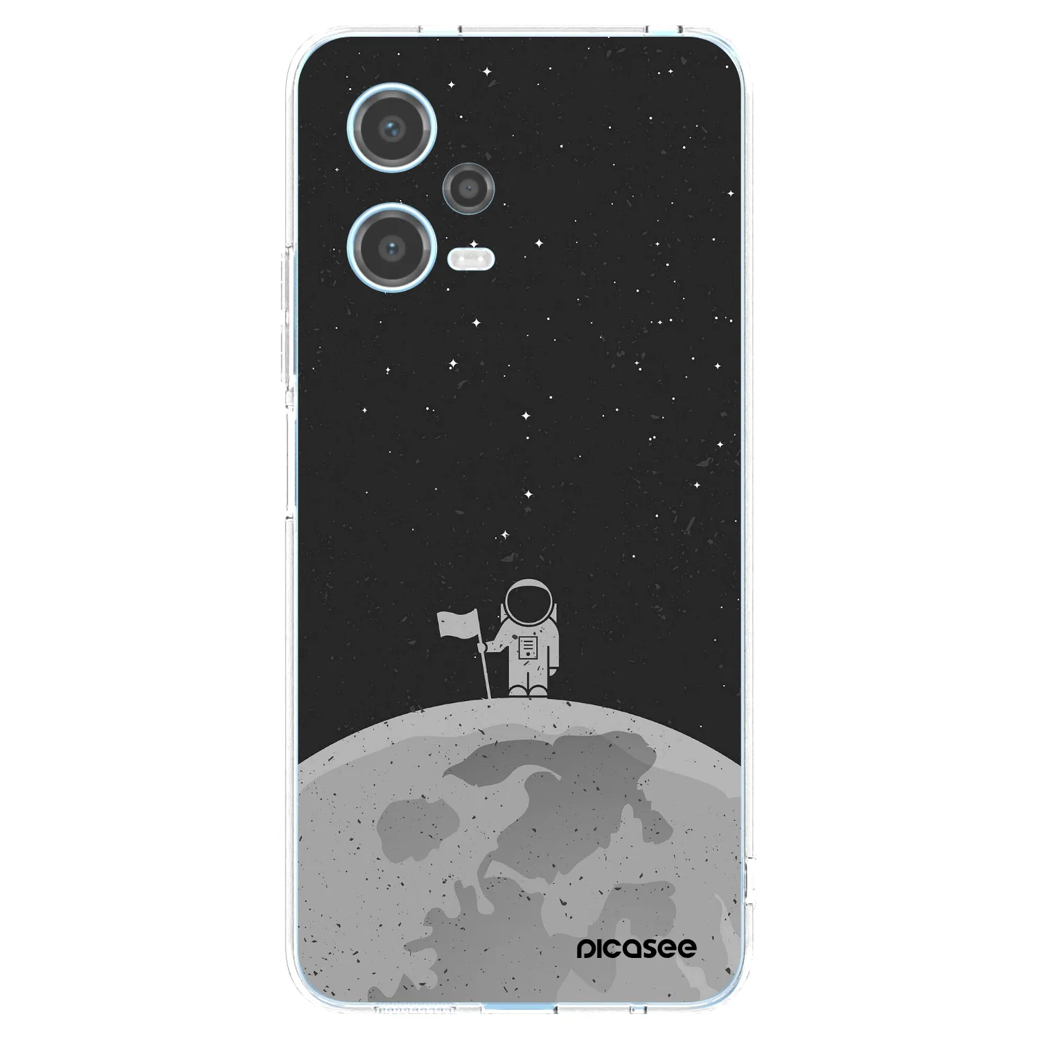 Picasee Xiaomi Redmi Note 12 5G Hülle - Transparentes Silikon - Astronaut