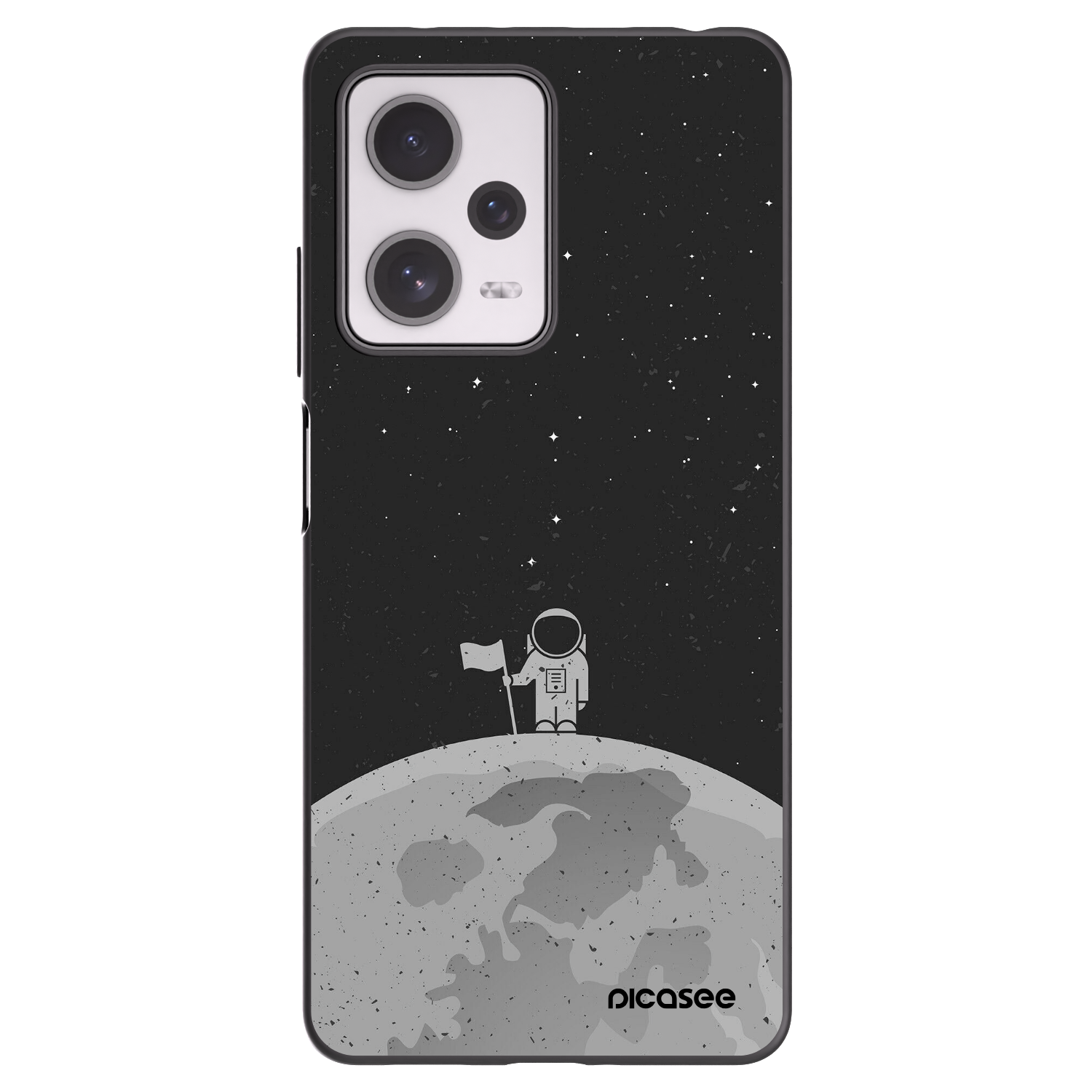 Picasee Xiaomi Redmi Note 12 Pro+ 5G Hülle - Schwarzes Silikon - Astronaut