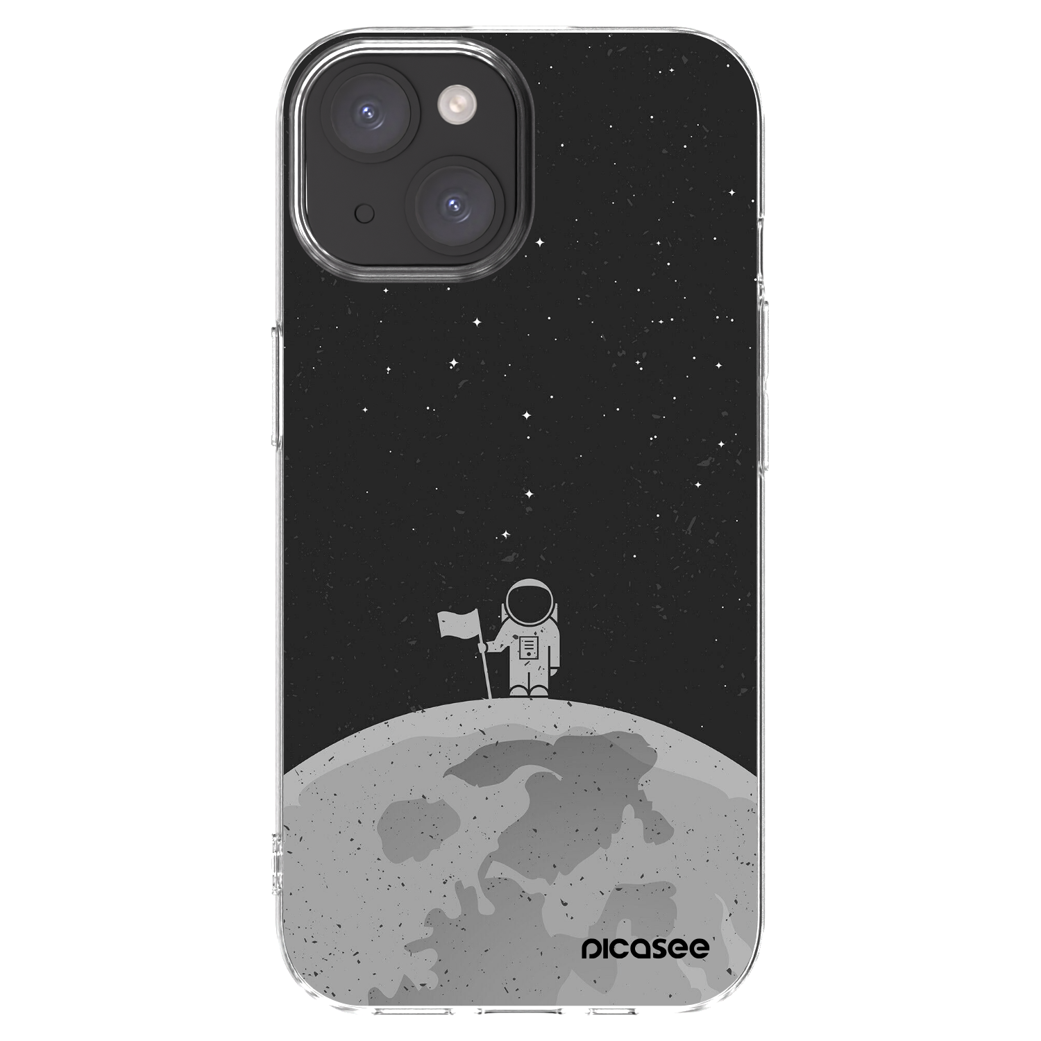 Picasee Apple iPhone 15 Hülle - Transparentes Silikon - Astronaut