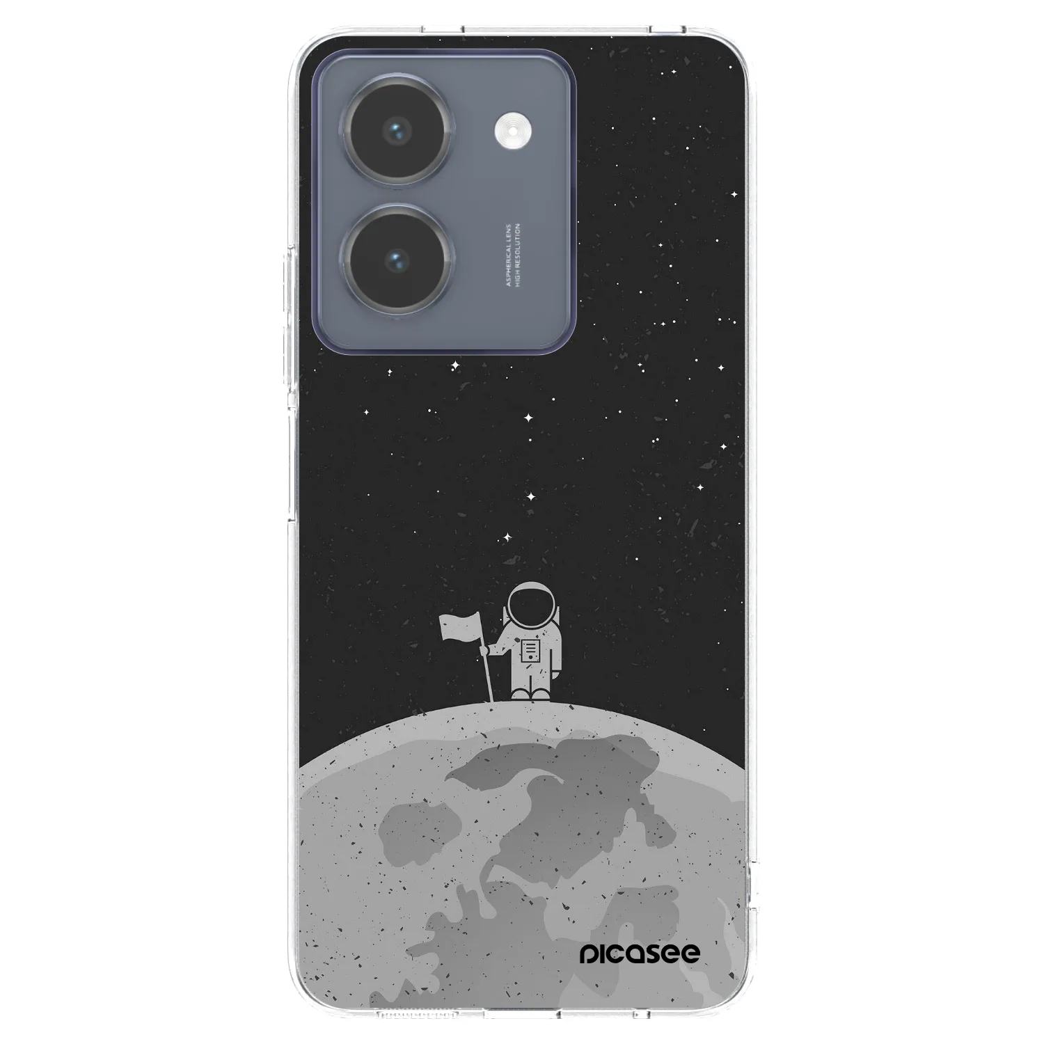 Picasee Vivo Y36 4G Hülle - Transparentes Silikon - Astronaut