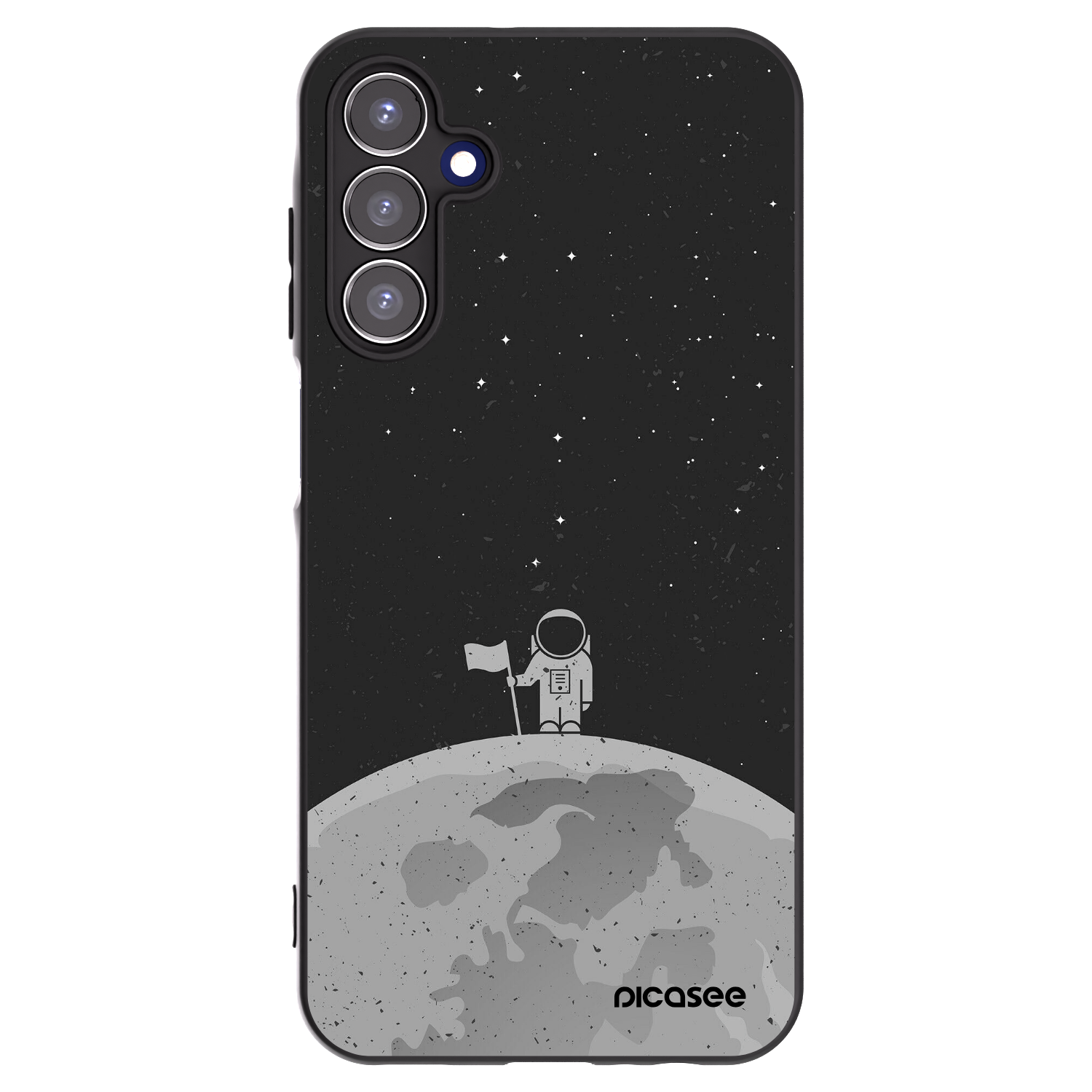 Picasee Samsung Galaxy A15 A156B 5G Hülle - Schwarzes Silikon - Astronaut