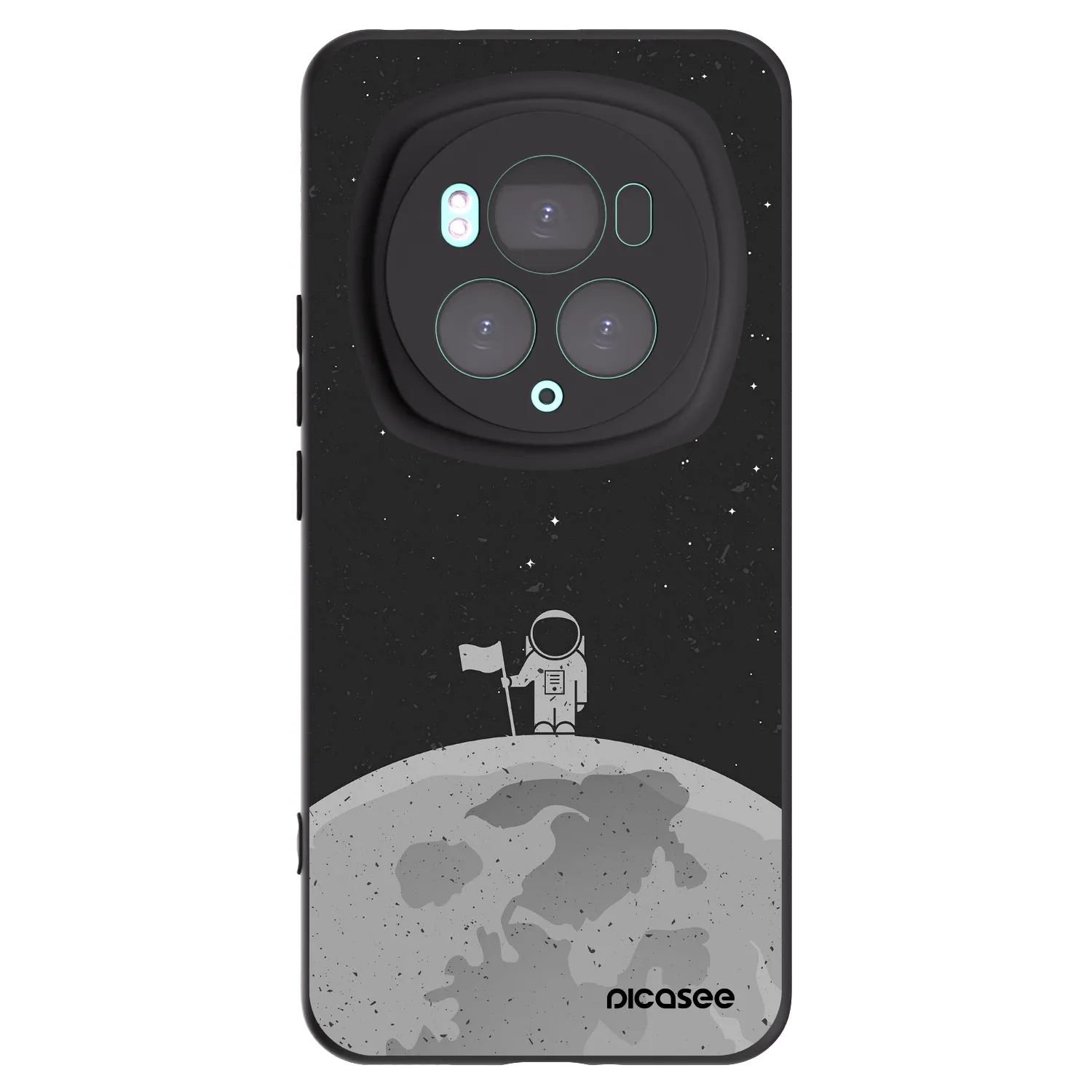 Picasee Honor Magic6 Pro Hülle - Schwarzes Silikon - Astronaut