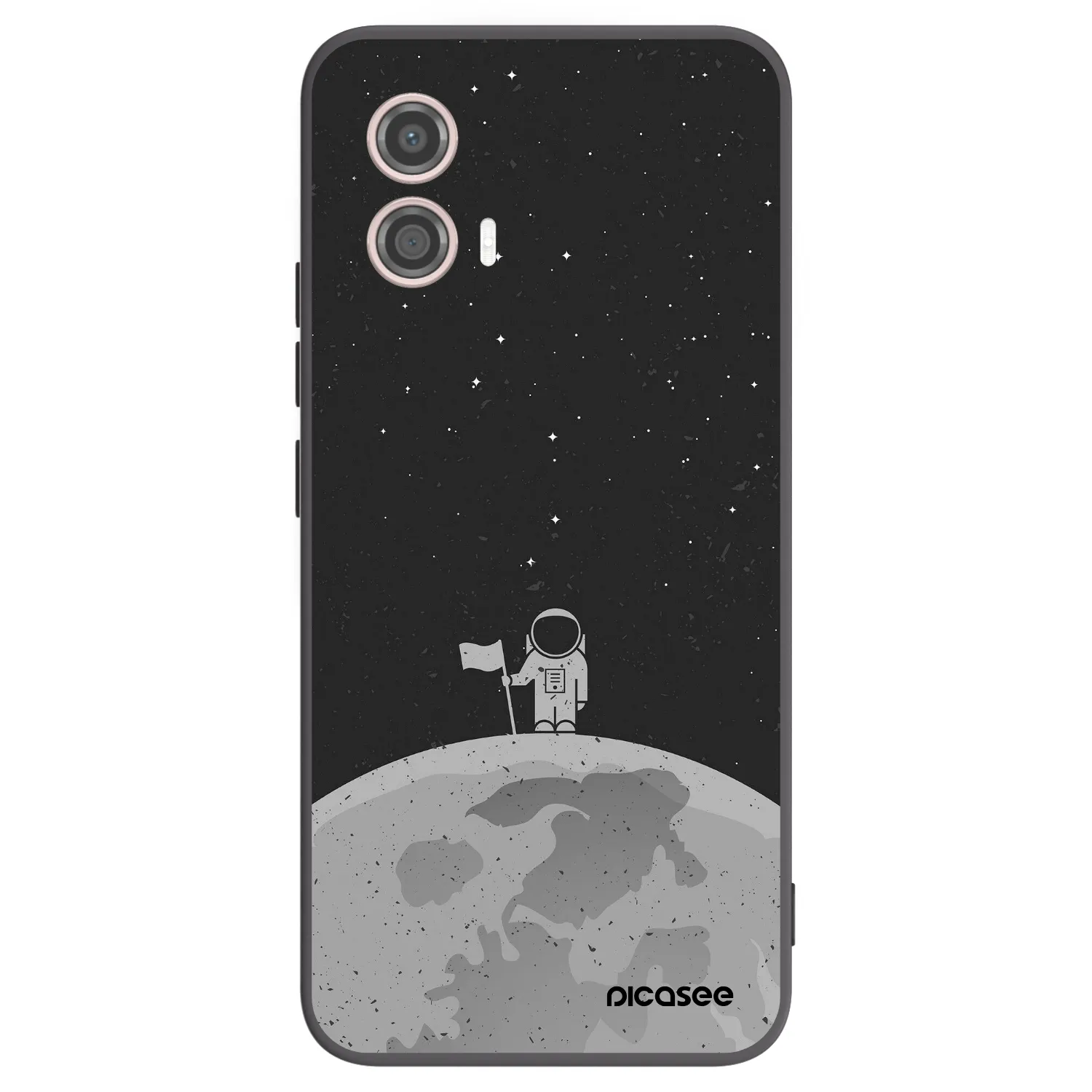 Picasee Motorola Moto G53 5G Hülle - Schwarzes Silikon - Astronaut